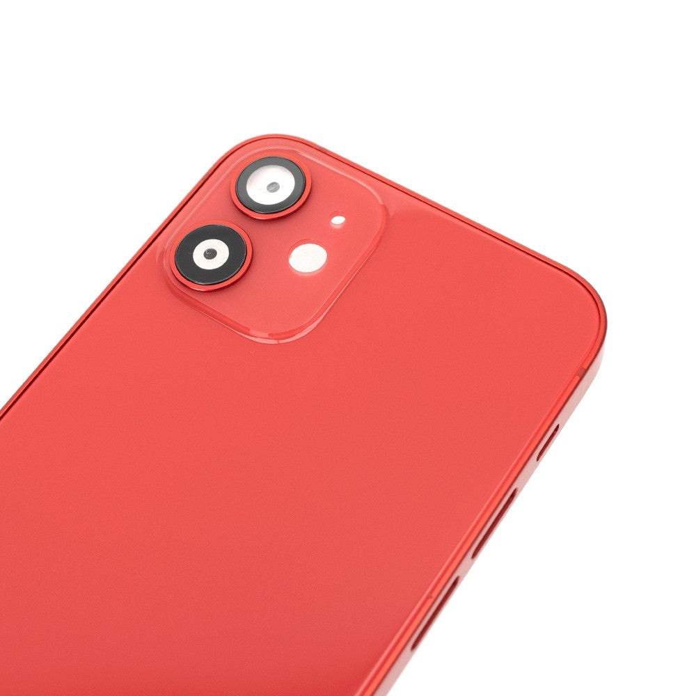 Rear Housing for iPhone 12 mini (NO LOGO)-Red Rear Housing for iPhone 12 mini (NO LOGO)-Red